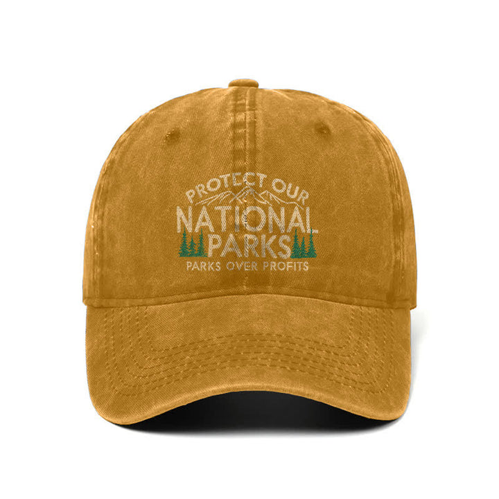 Protect Our National Parks, Parks Over Profit Adjustable Baseball Cap