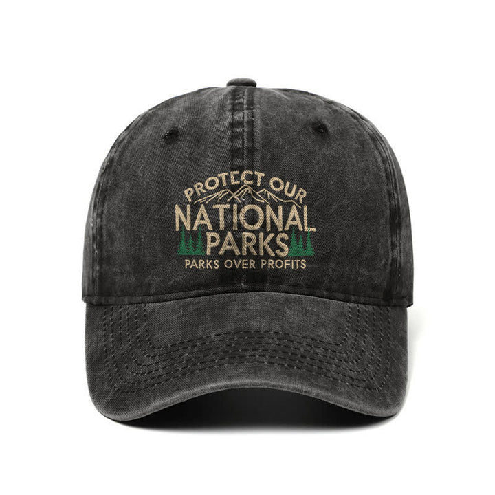 Protect Our National Parks, Parks Over Profit Adjustable Baseball Cap