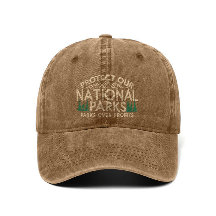 Protect Our National Parks, Parks Over Profit Adjustable Baseball Cap
