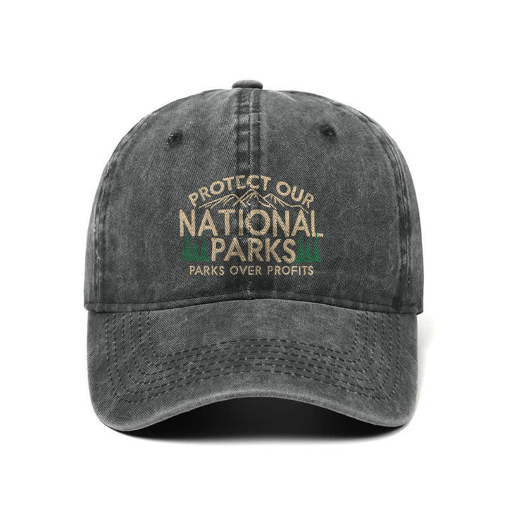 Protect Our National Parks, Parks Over Profit Adjustable Baseball Cap