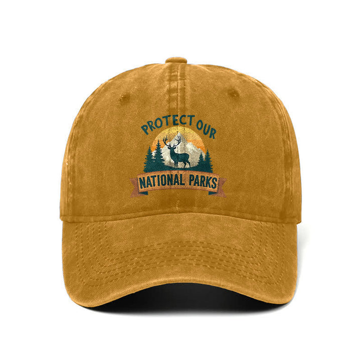 Protect Our National Parks Deer Resist Adjustable Baseball Cap