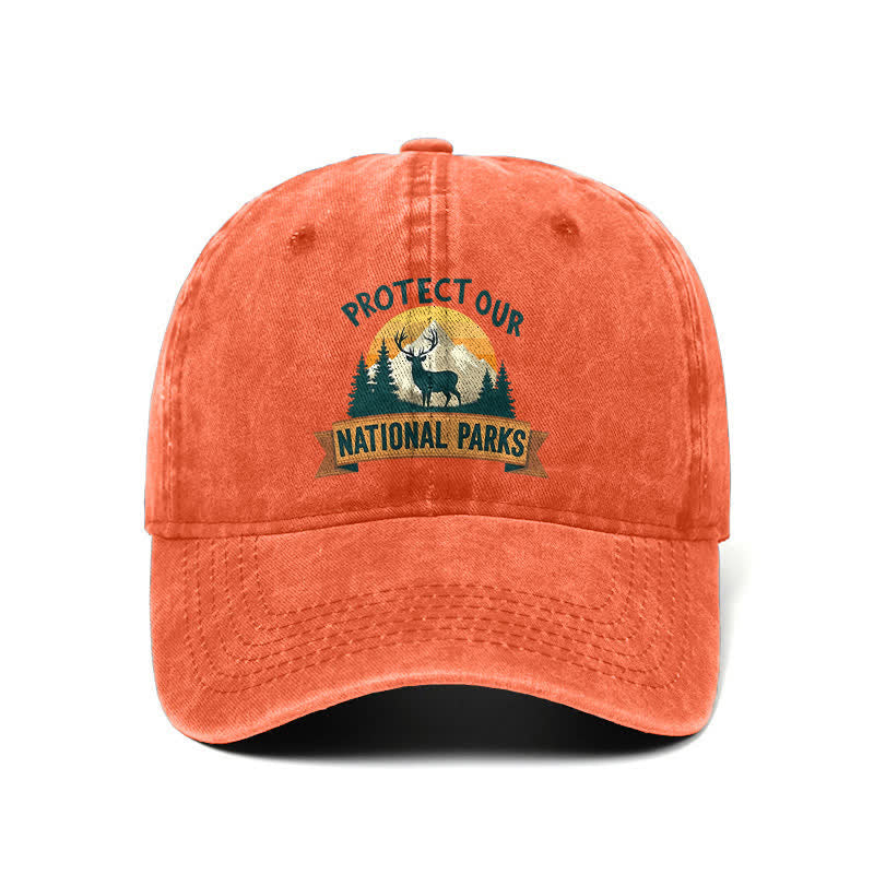 Protect Our National Parks Deer Resist Adjustable Baseball Cap