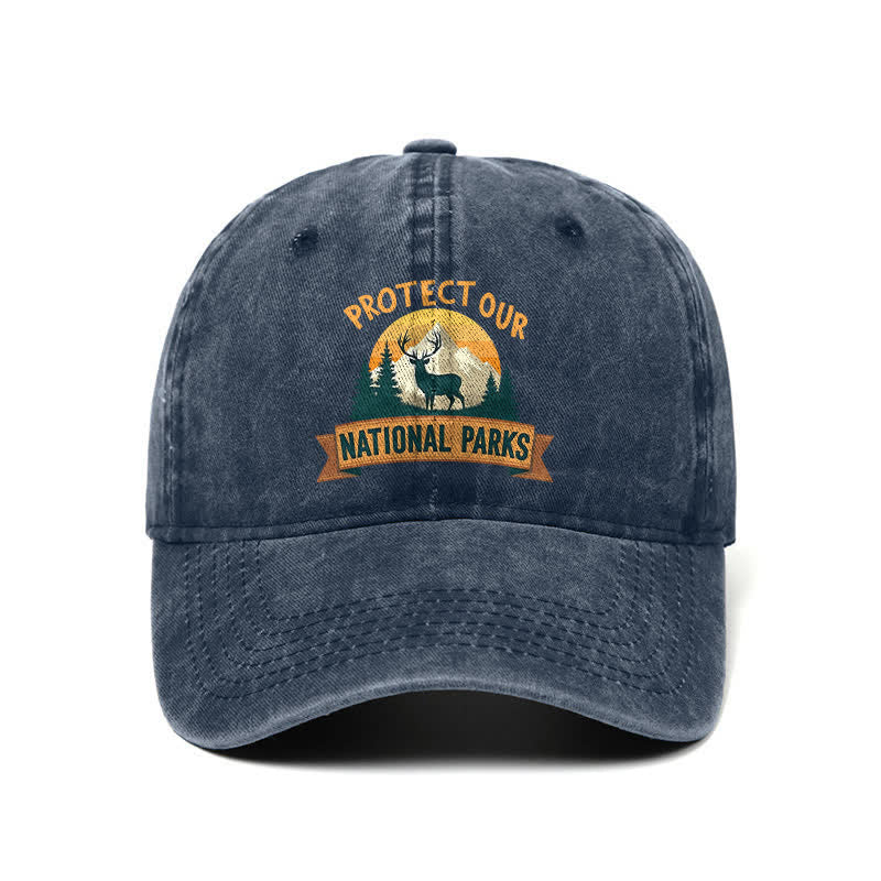 Protect Our National Parks Deer Resist Adjustable Baseball Cap