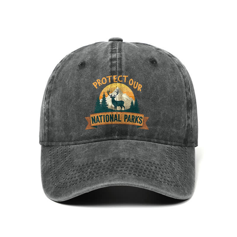 Protect Our National Parks Deer Resist Adjustable Baseball Cap