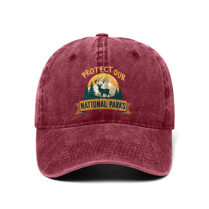 Protect Our National Parks Deer Resist Adjustable Baseball Cap