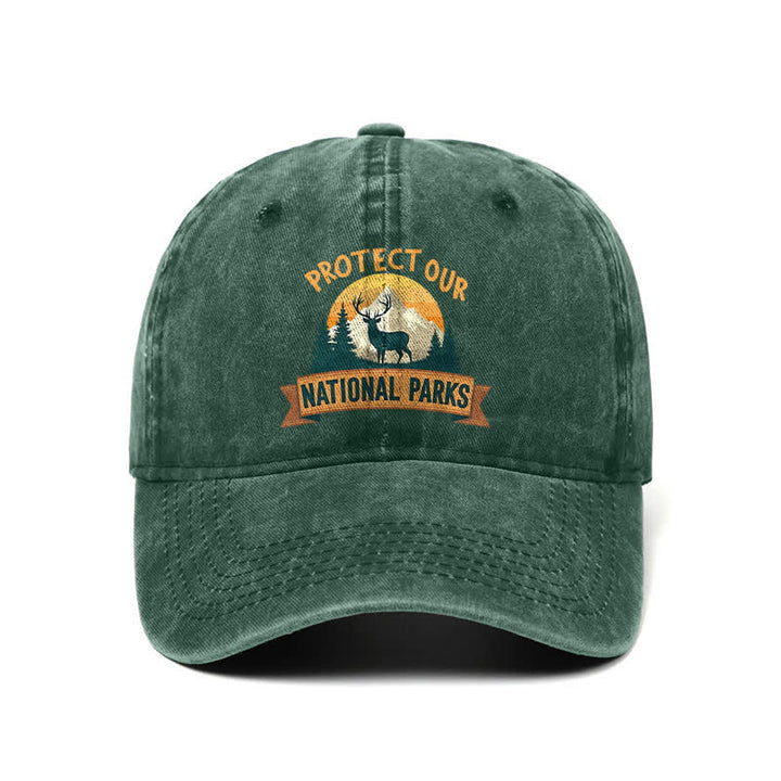 Protect Our National Parks Deer Resist Adjustable Baseball Cap