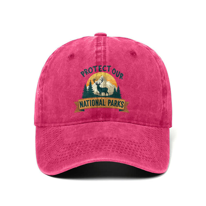 Protect Our National Parks Deer Resist Adjustable Baseball Cap