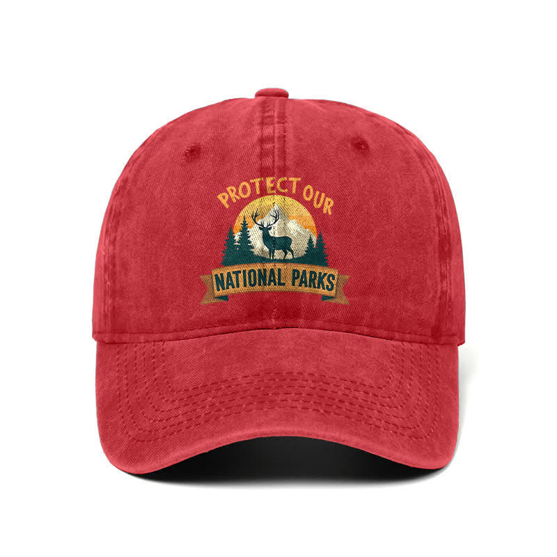 Protect Our National Parks Deer Resist Adjustable Baseball Cap