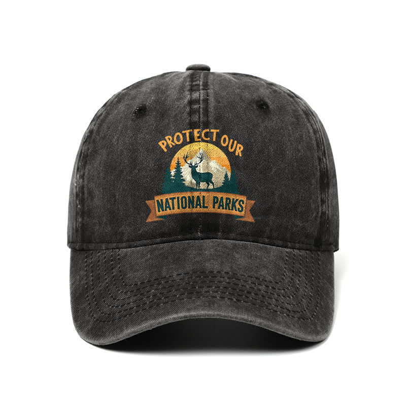 Protect Our National Parks Deer Resist Adjustable Baseball Cap