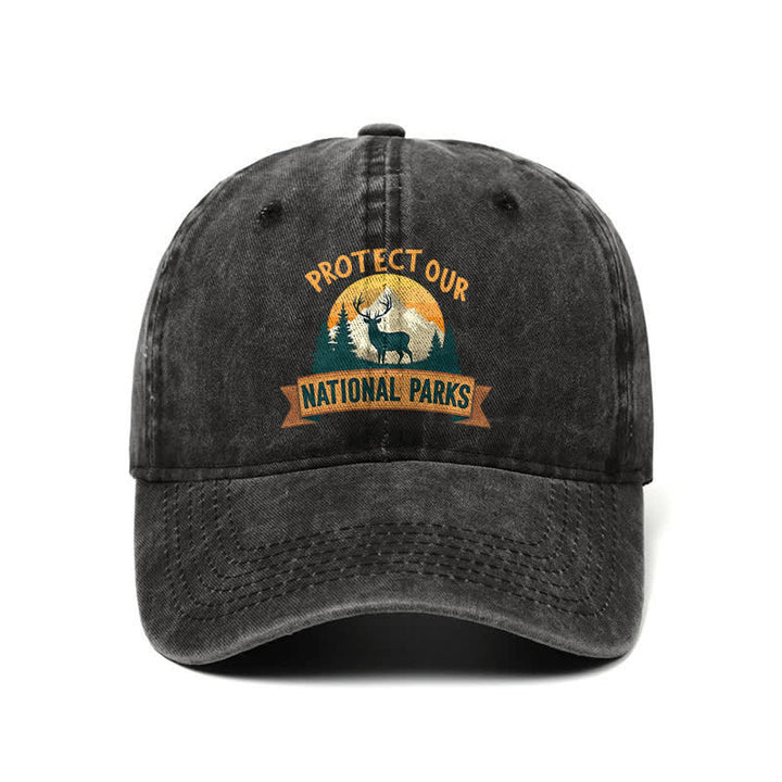 Protect Our National Parks Deer Resist Adjustable Baseball Cap