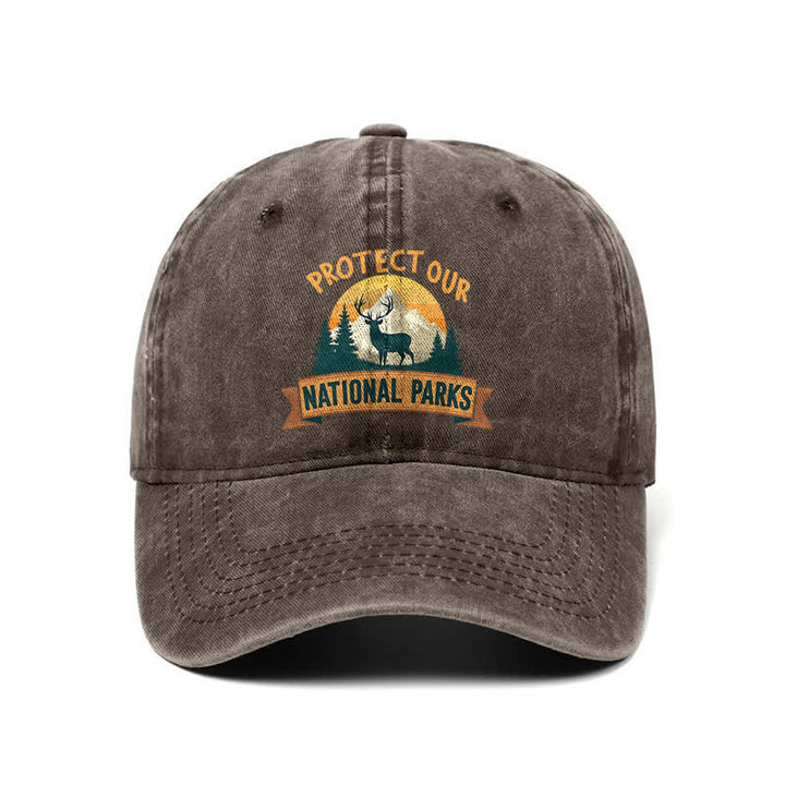 Protect Our National Parks Deer Resist Adjustable Baseball Cap