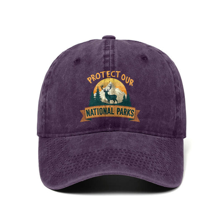 Protect Our National Parks Deer Resist Adjustable Baseball Cap