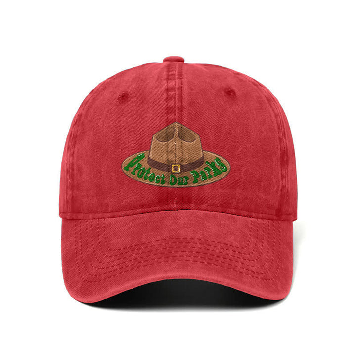 Protect Our Parks Cowboy Hat Print Adjustable Baseball