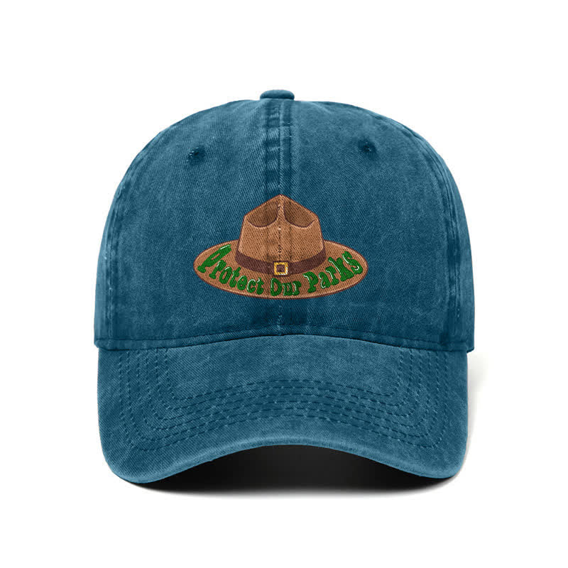 Protect Our Parks Cowboy Hat Print Adjustable Baseball