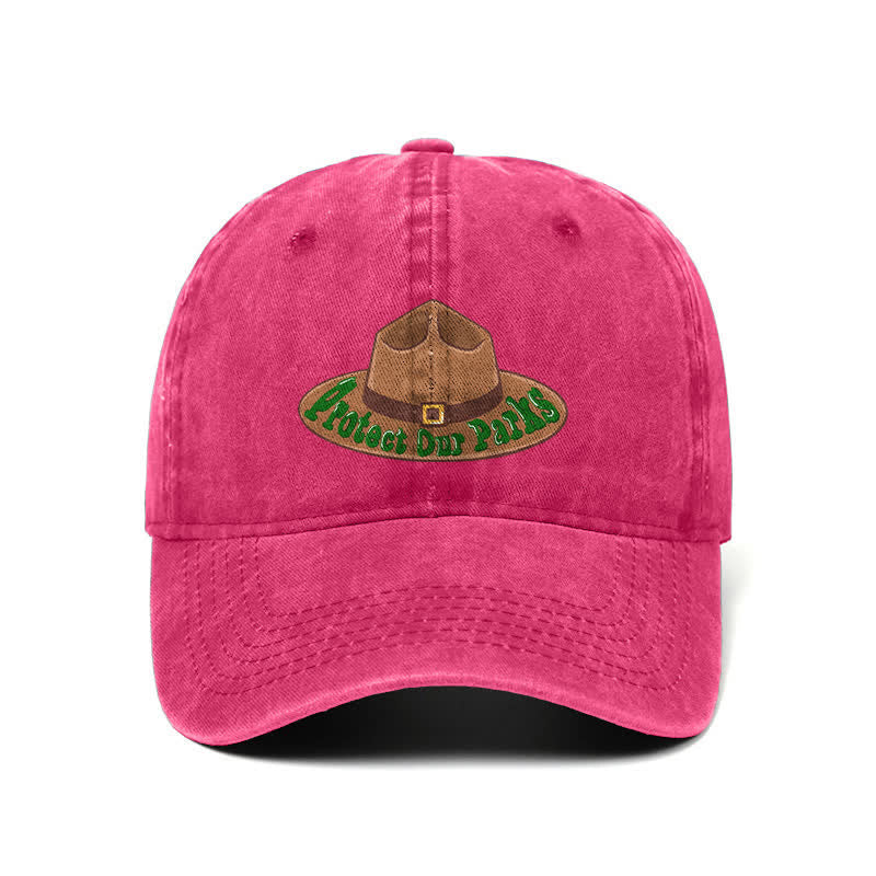 Protect Our Parks Cowboy Hat Print Adjustable Baseball