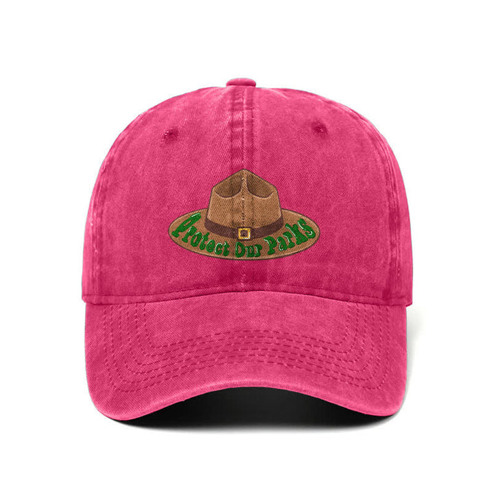 Protect Our Parks Cowboy Hat Print Adjustable Baseball