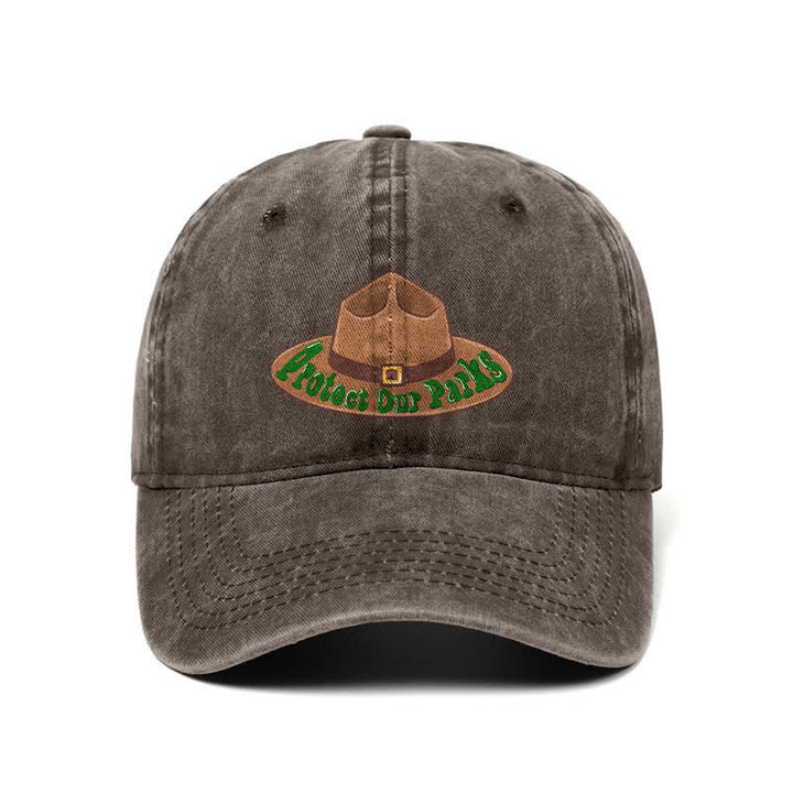 Protect Our Parks Cowboy Hat Print Adjustable Baseball