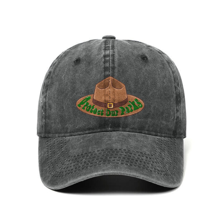 Protect Our Parks Cowboy Hat Print Adjustable Baseball
