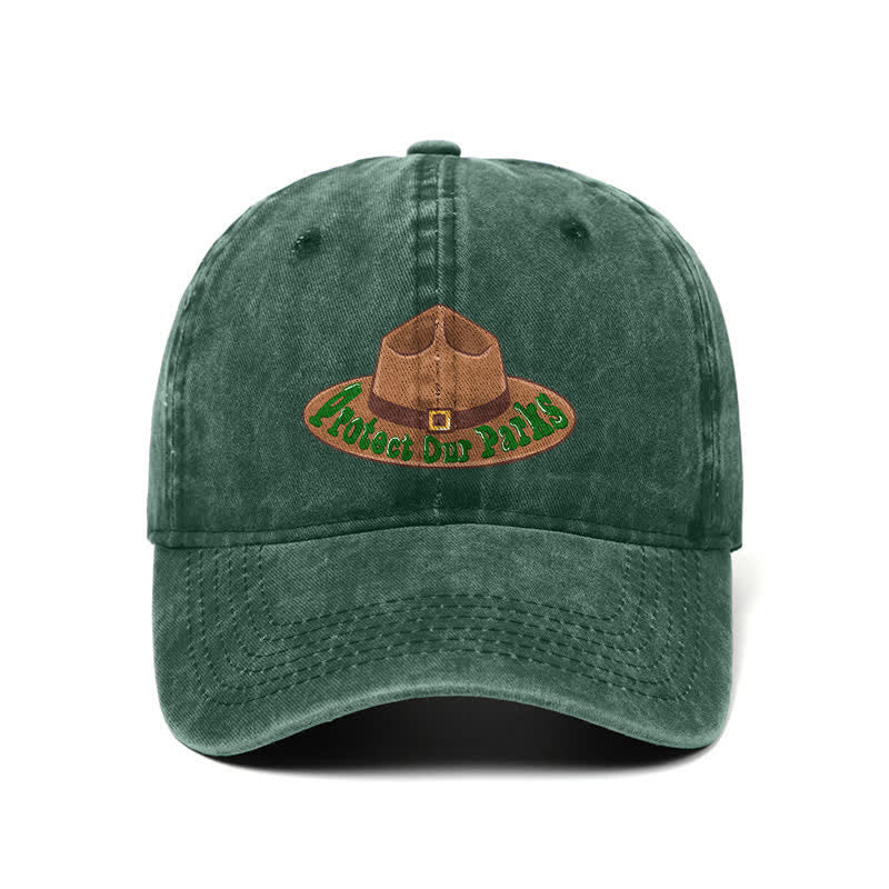 Protect Our Parks Cowboy Hat Print Adjustable Baseball
