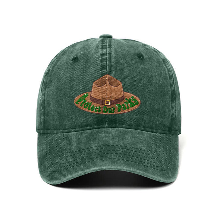 Protect Our Parks Cowboy Hat Print Adjustable Baseball