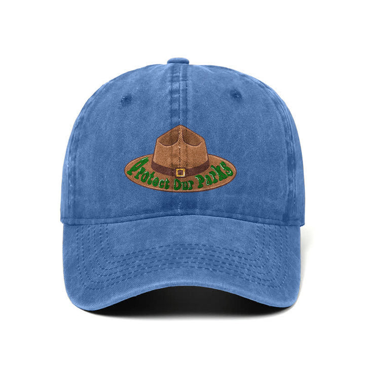 Protect Our Parks Cowboy Hat Print Adjustable Baseball