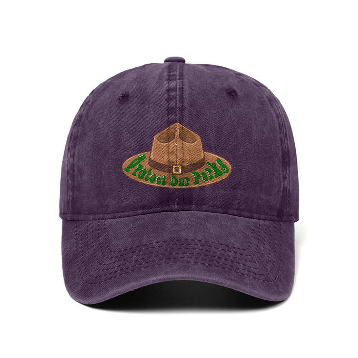 Protect Our Parks Cowboy Hat Print Adjustable Baseball