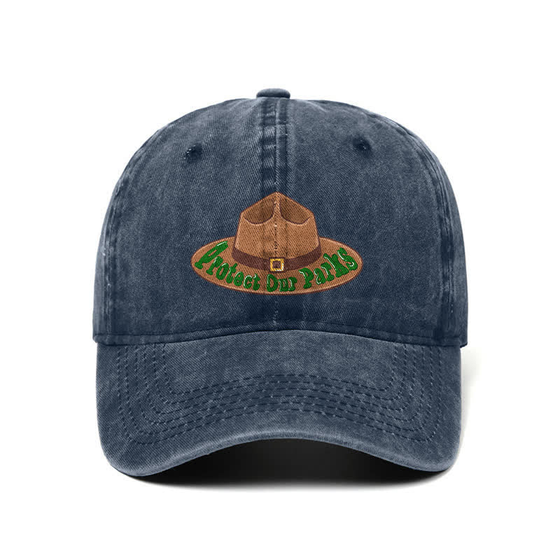 Protect Our Parks Cowboy Hat Print Adjustable Baseball