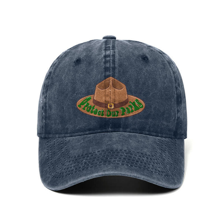 Protect Our Parks Cowboy Hat Print Adjustable Baseball