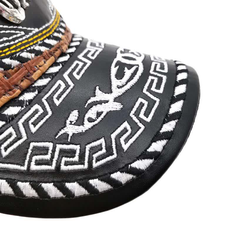 Brown Weave 3d Metal Pattern Mexican Ethnic Mesh Truck Hat (Pre-Sale) - image 2