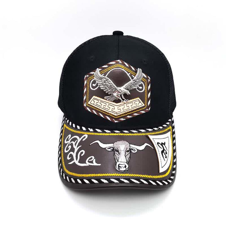 Silver 3d Metal Decor Westerm Embroidery Black Mesh Truck Hat (Pre-Sale) - image 14