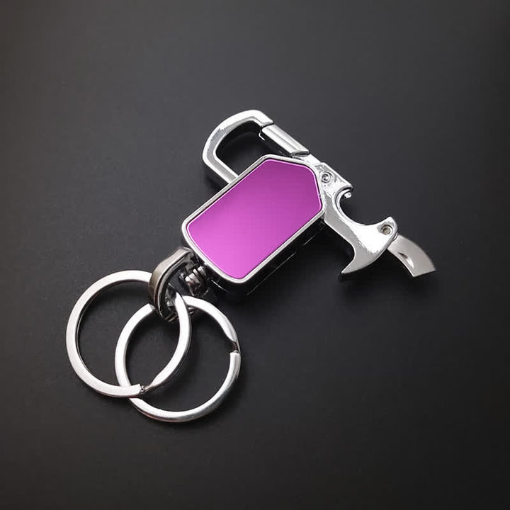 Multifunction 360 Degree Rotatable Keychain With Knife - image 0