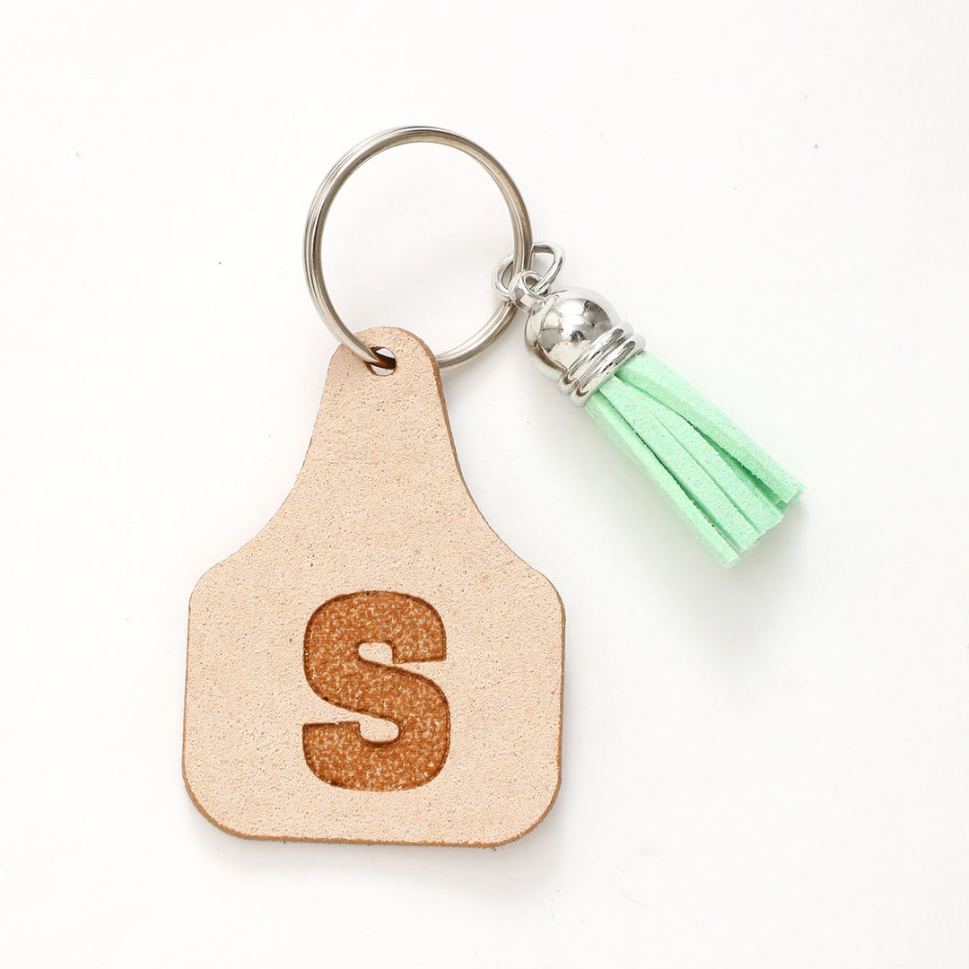 Farm Minimalist Style Letter Green Tassel Keychain - S - image 20