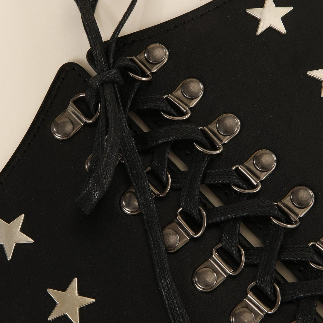 Black Retro Cosplay Accessories Star Women's Corset Belt - image 3