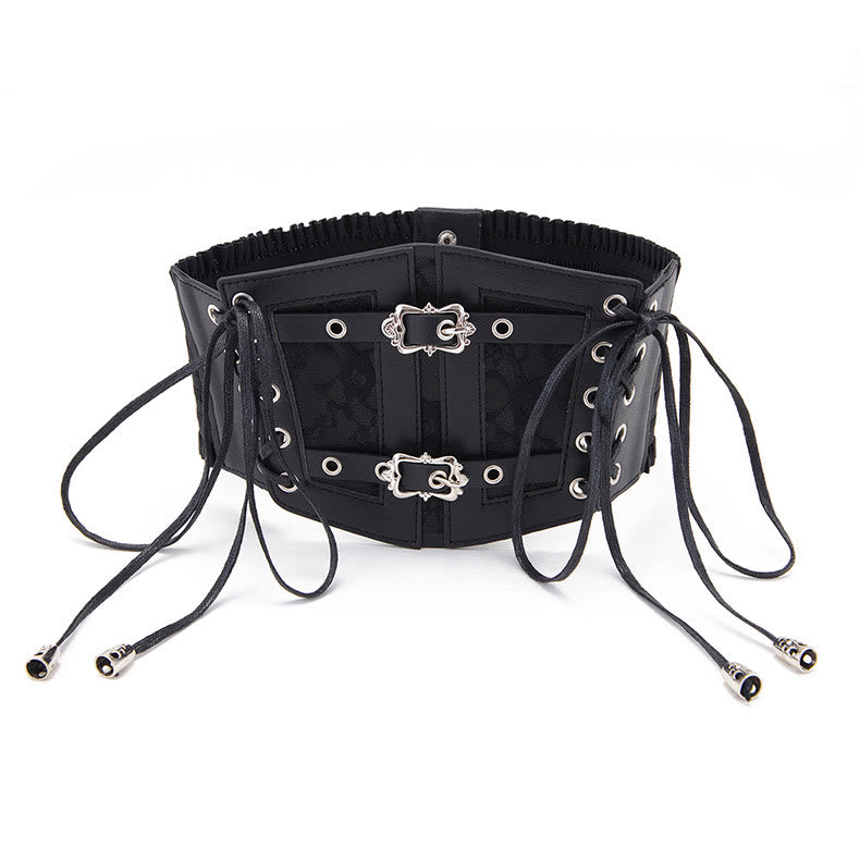 Retro Lace Strap With Metal Buckle Women's Corset Belt - image 3
