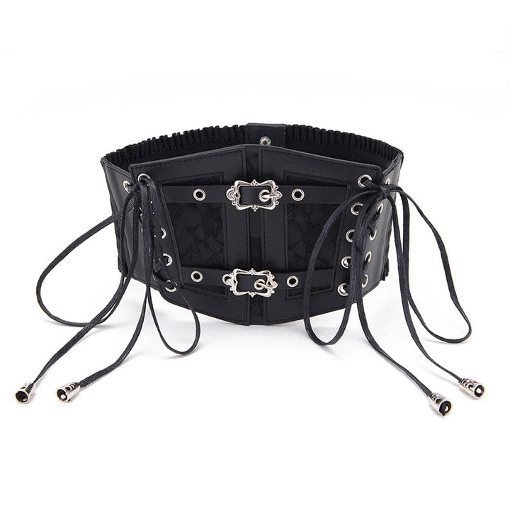 Retro Lace Strap With Metal Buckle Women's Corset Belt - image 3