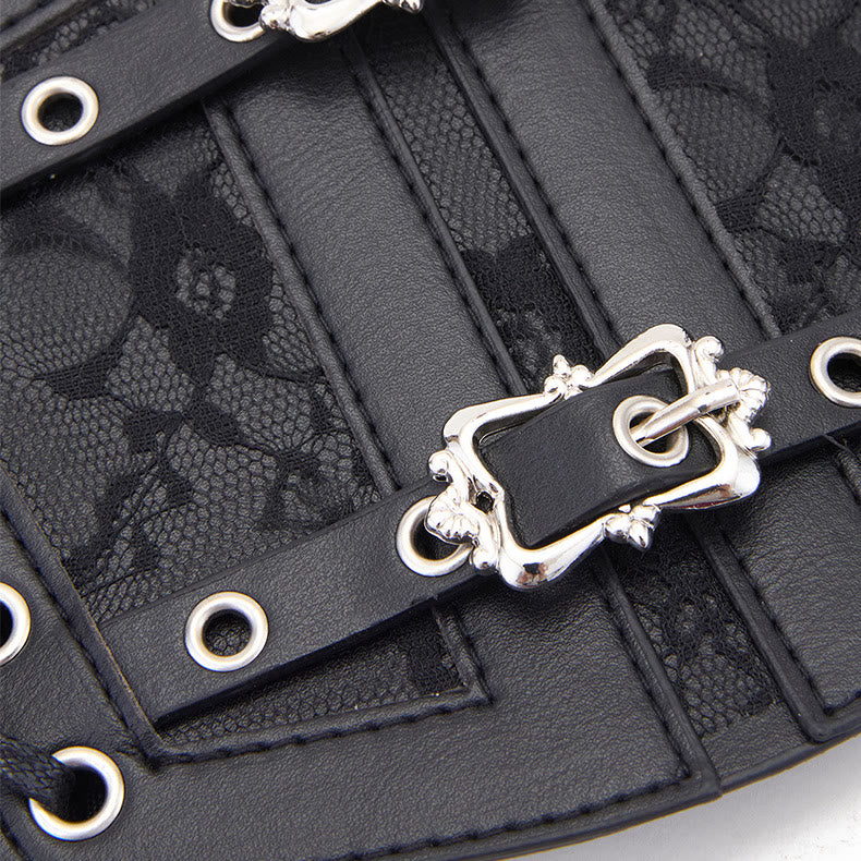 Retro Lace Strap With Metal Buckle Women's Corset Belt - image 2