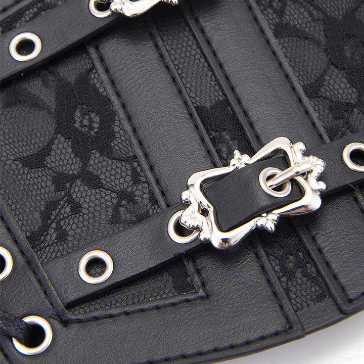 Retro Lace Strap With Metal Buckle Women's Corset Belt - image 2