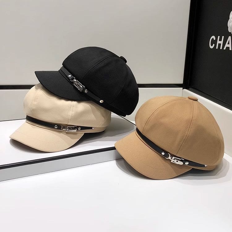 Creative Brim Buckle Women's Winter Beret Hat - image 5