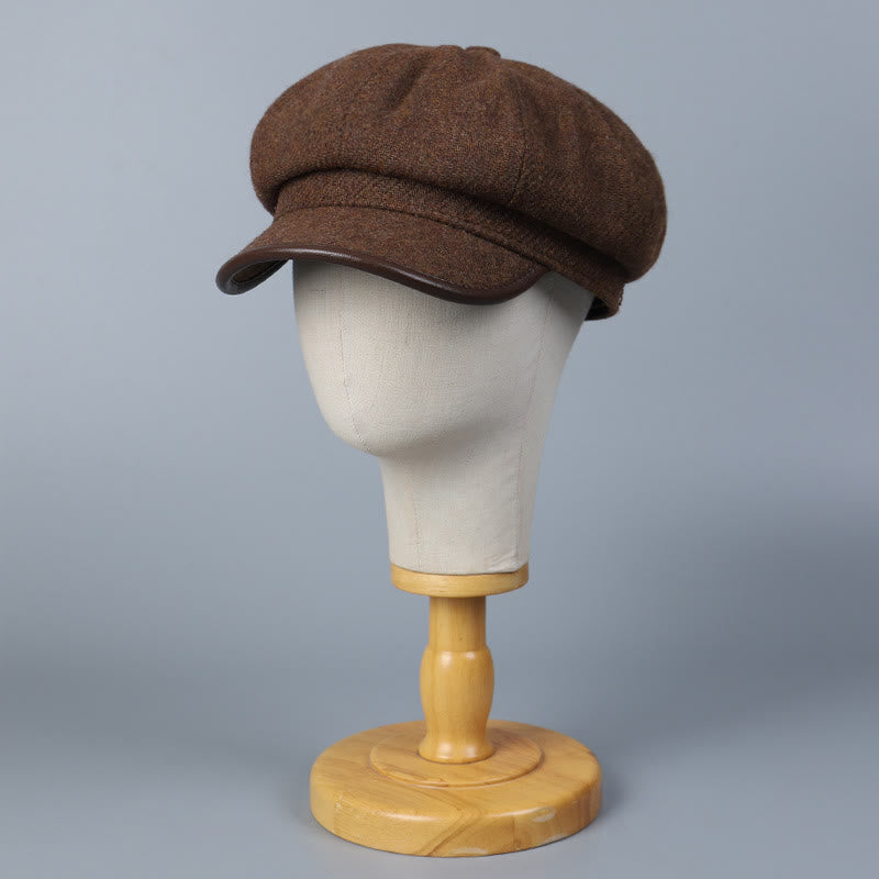 Fashionable And Simple Winter Women's Beret Hat Edge Covering - image 1