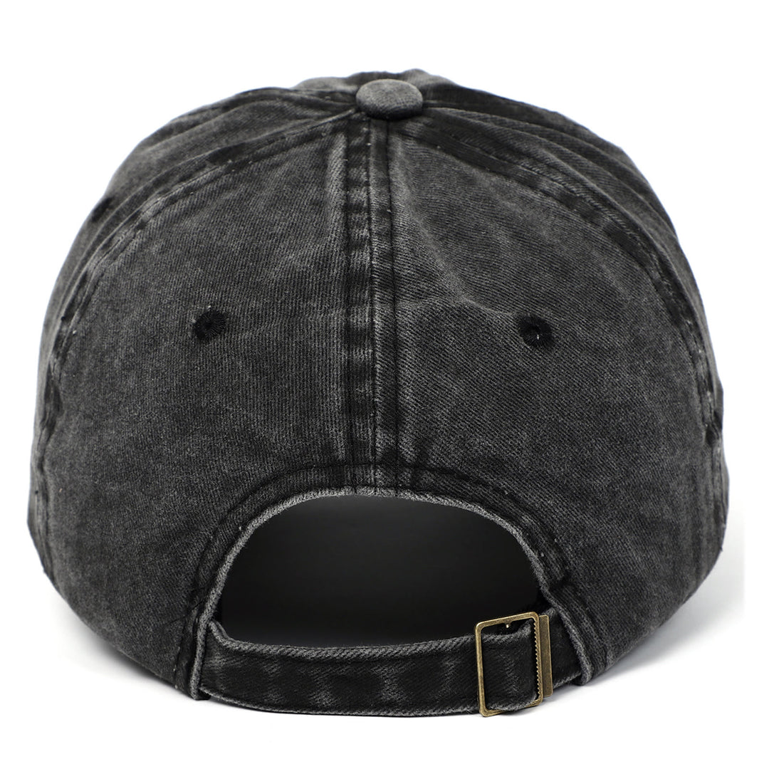 Halloween Three Pumpkins Embroidered Washed Baseball Cap Hat - image 2