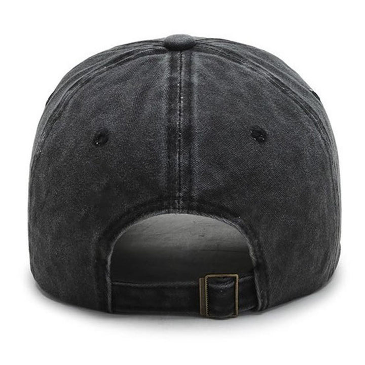 Halloween Ghost & Pumpkin Embroidered Washed Baseball Cap Hat - image 1