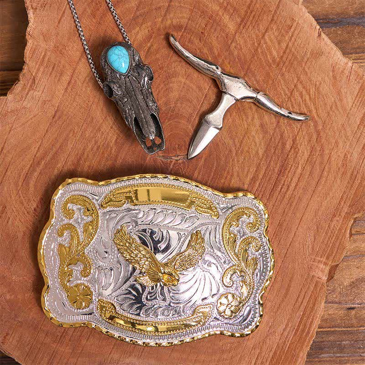 Gold Eagle DIY Belt Buckle Turquoise Longhorn Bull Pendant Bundle Set (PRE-SALE) - image 2