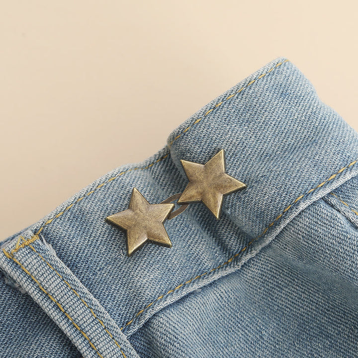 Removable Waist Adjuster Pentagonal Star Shaped Belt Clip - Yellow - image 5