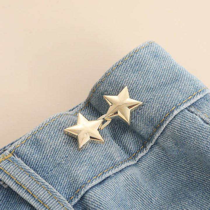 Removable Waist Adjuster Pentagonal Star Shaped Belt Clip - Golden - image 3