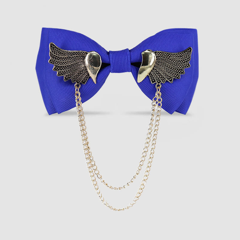 Men's Golden Wing Chain Bow Tie - Royal - image 9