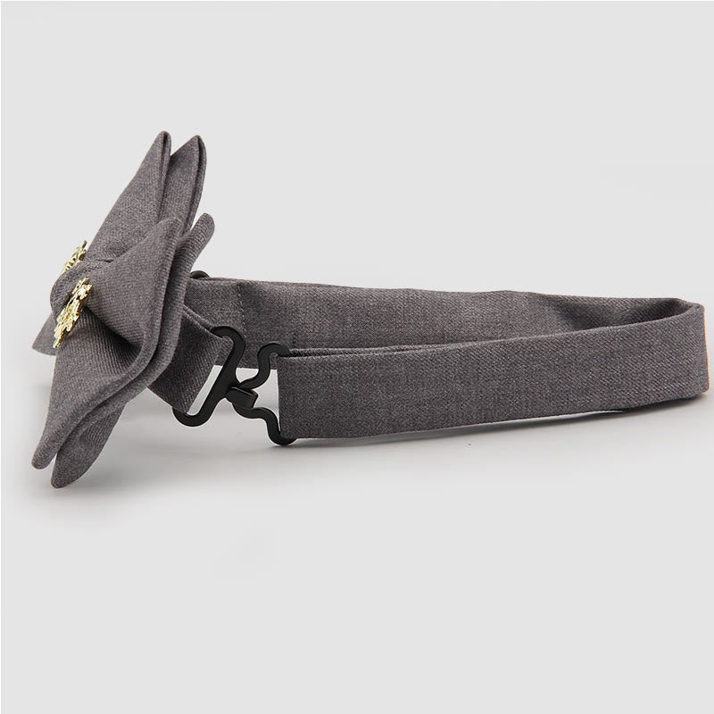 Men's Metallized Flower Festival Wedding Bow Tie - image 3