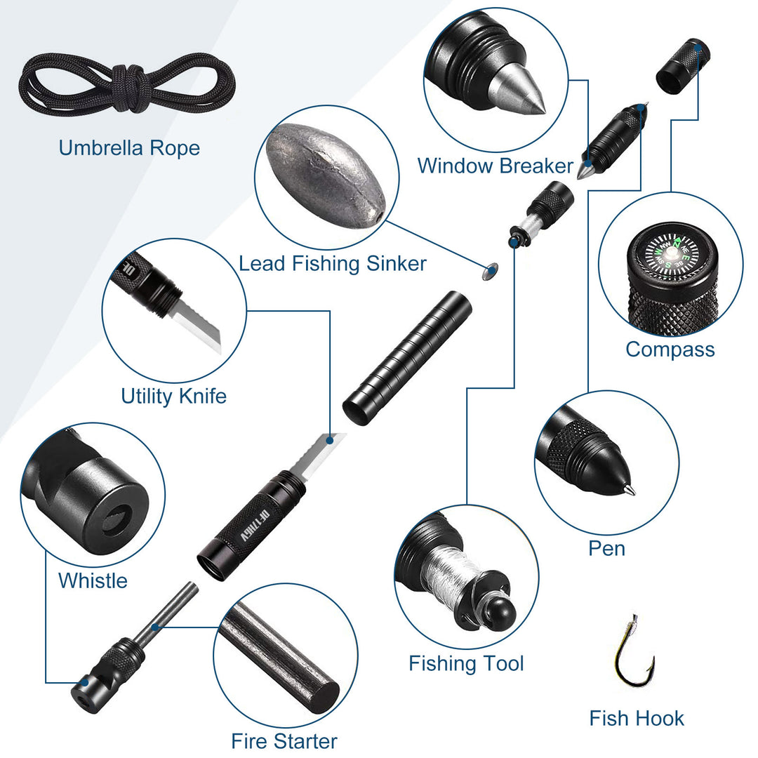 MultiFunctional Outdoor Survival Tool Tactical Pen EDC Tool - image 1