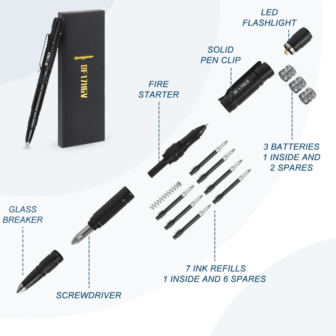 Multi-Functional Lighting Writing Survival EDC Tactical Pen - image 3