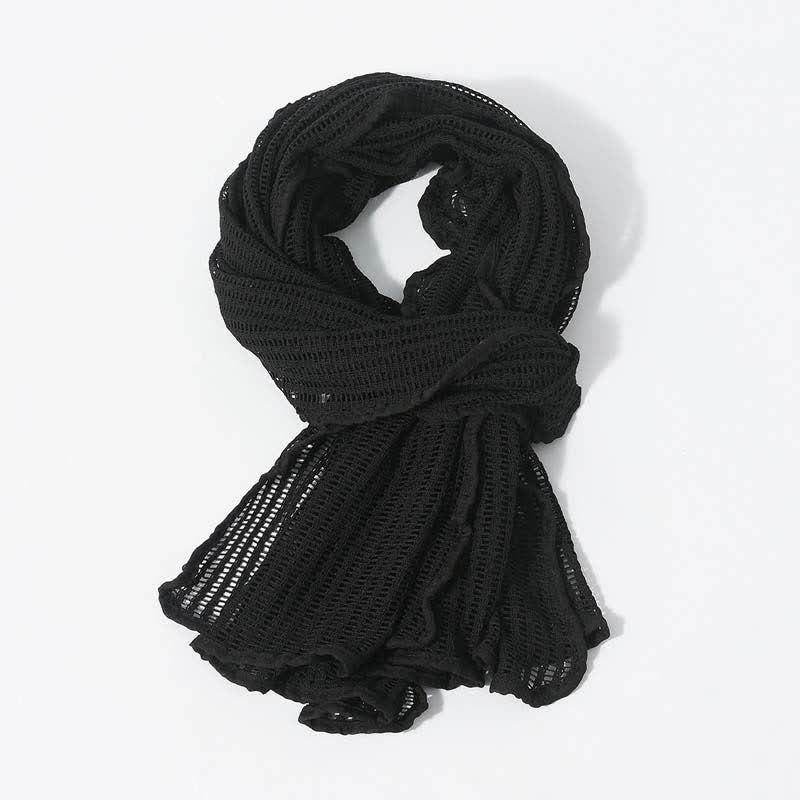 Elegant Hollowed-Out Design Knitting Scarf - image 6
