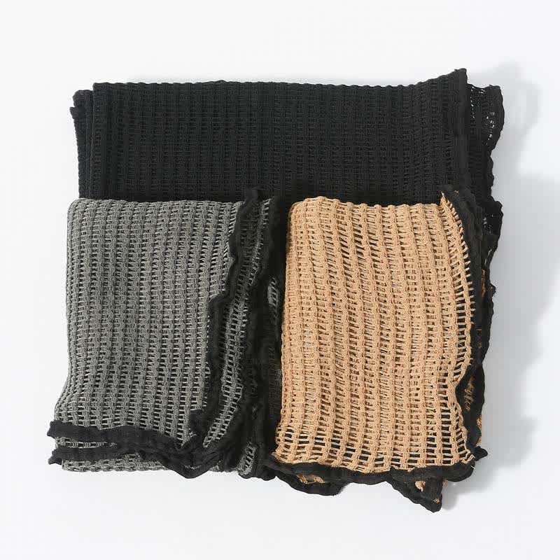 Elegant Hollowed-Out Design Knitting Scarf - image 3